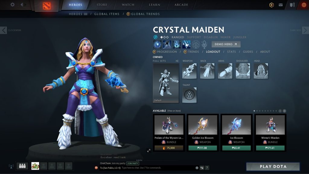 Crystal Maiden Loadout