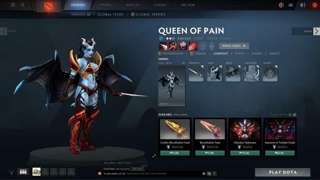 Queen of Pain Loadout