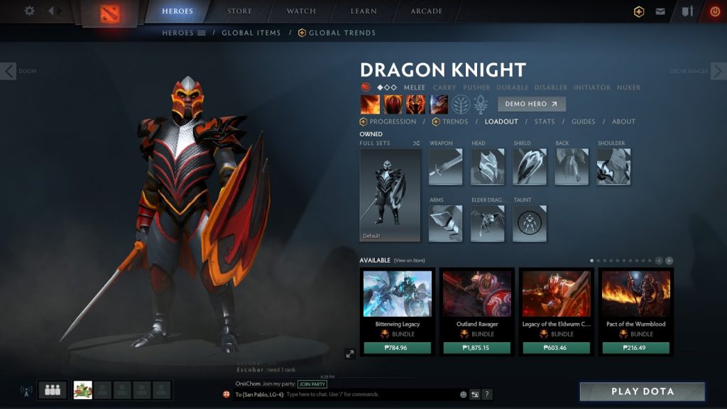 Dragon Knight Loadout