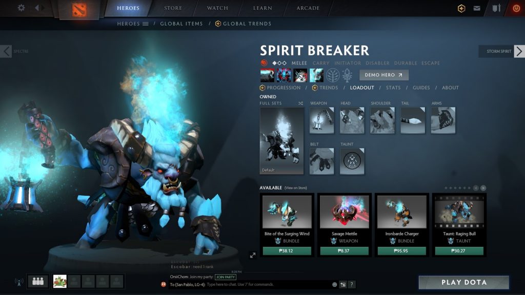 Spirit Breaker Loadout